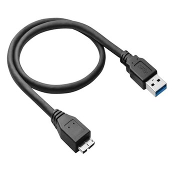 3FT External Hard Drive Cord, Replacement USB 3.0 to Micro-B Super Speed/Charge SS Cable for Western Digital WD My Passport, Seagate, Toshiba Canvio, Samsung S5/Note 3, LaCie, Elements &amp; More