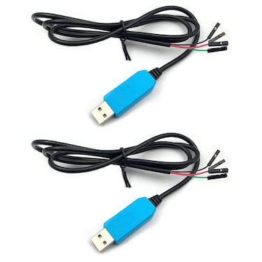 FainWan 2PCS PL2303TA USB to TTL Serial Cable Debug Cable USB to RS232 Converters for Rasp-Berry Pi USB Programming for Windows XP Vista 7 8 8.1 10