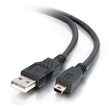 C2G Legrand Mini USB 2.0 Cable, USB A to B Cable, Black Data Transfer Cable, 1 Meter (3.28 Feet) C2G USB Cable, 1 Count, C2G 27329