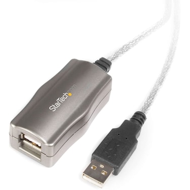 StarTech.com 16 ft USB 2.0 Active Extension Cable - M/F - USB extension cable - USB (M) to USB (F) - USB 2.0 - 15 ft - active (USB2FAAEXT15)