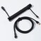 GravaStar Coiled Aviator USB Cable, Suitable Mechanical Keyboard - Black