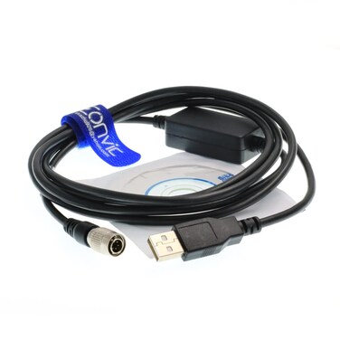 Eonvic USB to 6pin Male Interface Transfer Data Cable for TOP-CON/SOKKIA Total Stations