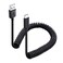 Cable Matters USB to USB C Coiled Cable with 3A/15W Fast Charging 1-4 Feet, Support Apple CarPlay, Android Auto, Coiled USB A to USB C Cable, for iPhone 16/15 Pro Max Plus, Galaxy S23, iPad