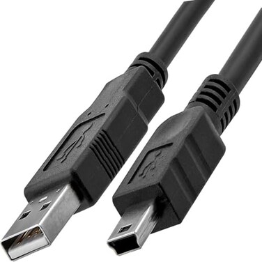 ienza 3Ft USB A to Mini B USB 2.0 Data and Charge Cable for Old Android, PS3, Gopro Hero 3, Old External Hard Drive, Blue Yeti, Camera &amp; More
