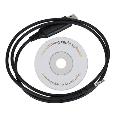 Walkie Talkie USB Programming Cable for BAOFENG UV-3R Two Way Radio ? USB Programming Cable with Disk Compatible with UV-3R Two Way Radio, Support for Windows XP/Windows