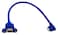 zdyCGTime 12" Panel Mount USB3.0 A Female to Right Angled Micro B USB Male Extension Cable with Screws(Blue)