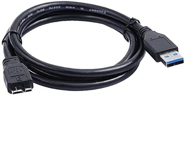 USB 3.0 PC Charger Data Cable/Cord/Lead for WD My Book Essential WDBACW0020HBK