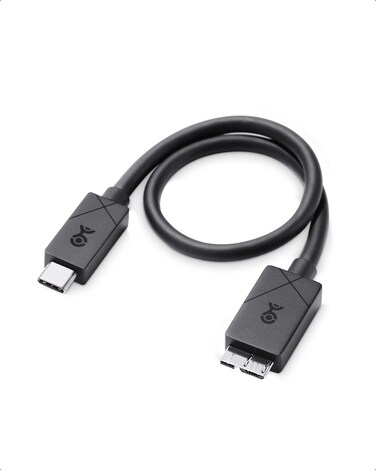 [Designed for Microsoft Surface] Cable Matters USB-C to USB Micro-B Cable (USB-C to Micro-B Cable) in Black - 1.5 ft / 0.45m