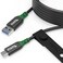 Plugable USB C to USB A Cable, USB 3.2 Gen 2 USB Cables, 3A (15W) Charging USB C Data Cable 5Gbps for iPhone 15, iPad, Samsung Galaxy, Tablets, Laptops, 6 Feet with Cable Management Strap (USBC-A2M)