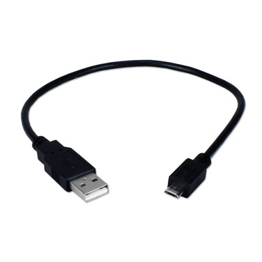 QVS USB Cable - 1 Ft - Black (CC2218C-01)