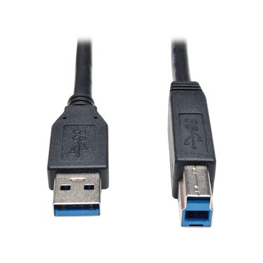 TRIPP LITE 3-Feet USB 3.0 SuperSpeed Device Cable 5 Gbps AB M/M, Black (U322-003-BK)