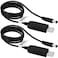 Yeebline USB DC 5V to 12V Step Up Power Converter, 2-Pack 3ft USB to DC 12V Adapter Cable Cord with DC Jack 5.5 x 2.1mm for Fan, Table Lamp, Piano Keyboard, Bluetooth Audio
