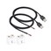ELNONE 2PCS 1M/3.3Ft USB 2 Wire Pigtail Cable 20AWG USB 2.0 Male Plug 2pin Wire DIY Pigtail Cable 5V 5A Black USB Power with 2-Position Spring Wire Connector