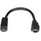 StarTech.com 6in Micro USB to Mini USB Adapter Cable M/F - Micro USB male to Mini USB female - Micro USB to Mini USB Adapter (UUSBMUSBMF6),Black