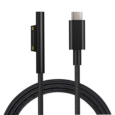 Surface Connect to USB-C Charging Cable 15V/3A Compatible with Surface Pro 3/4/5/6/7, Surface Laptop 3/2/1,Surface Go, Surface Book1/2/3 1.8M