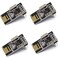 USBTiny ISP Downloader AVR microcontroller USB Interface with 6-pin 10-pin Programming Cable USB 2.0 B-USB Cable, Suitable for Arduino Bootloader USB Download Interface 4pcs