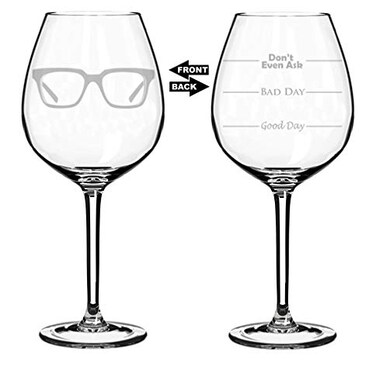 MIP Wine Glass Goblet Two Sided Optometrist Optometry (20 oz Jumbo)