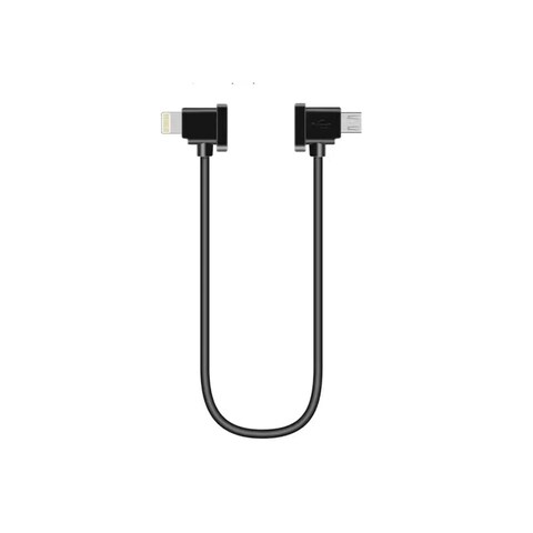 TechnologyMatter Micro USB to iOS OTG Cable 90 Degree for DJI Remote Controller Compatible with DJI Mavic Mini, Mini SE,Mavic 2 Pro Zoom/Mavic Air/Mavic Pro Platinum 1 FT 1 feet