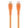 MobileSpec MB06736 10 Foot USB-C to USB-C His-Visibility Charge and Sync Cable - Orange
