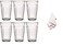 Duralex Picardie Drinking Glasses Set of 6 - Tempered Glass Tumblers with Microfiber Polishing Cloth Classic Design, Easy to Hold Duralex Glasses for Kitchen, Dining Table (17 Oz.)