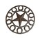 LL Home Star Horseshoe Cast Iron Trivet, Brown (22245)