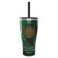 Tervis Traveler Marvel Loki - Green Crest Triple Walled Insulated Tumbler Travel Cup Keeps Drinks Cold &amp; Hot, 30oz - with Straw Lid, Stainless Steel