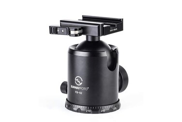 SUNWAYFOTO FB-52LR 52mm Tripod Ball Head w Arca Compatible Lever Lock Clamp 44lb Max Load