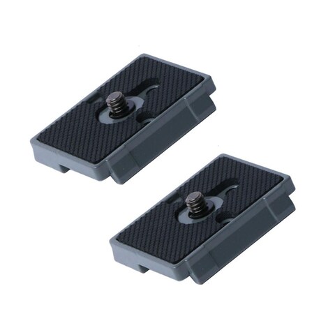 Harwerrel Quick Release Plate 1/4&quot; Screw Compatible with Manfrotto 200PL-14 322RC2 324RC2 488RC2 496RC2 Camera Tripod Head (Pack of 2)