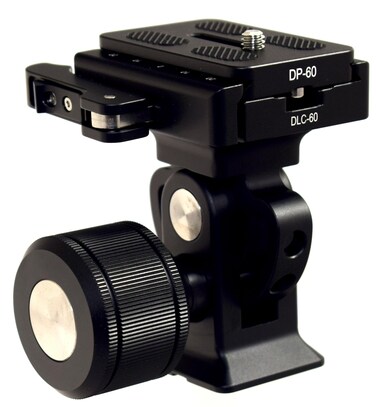 Desmond DMH-2-DLC-60 60mm Lever Lock Clamp Tripod Tilt Head Arca Compatible Oversized Knob