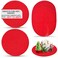 3 Pcs Red Trivets for Hot Dishes - Hot Pan Mat Kitchen Trivets for Hot Pots and Pans Hot Trivets for Quartz Countertops Trivet Mat Hot Pads for Countertops - Hot Plate Mat Large Trivets for Hot Dishes