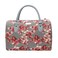 Signare Tapestry Duffle Bag Overnight Bags Weekend Bag for Women with Orchid Grey and Red Design (TRAV-ORC)