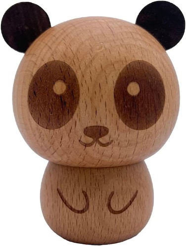 DSINEY Solid Wood Panda Toothpick Holder for Home Use Cartoon Cute Toothpick Case for Restaurant, Creative and Fashionable Personalized Toothpick Dispenser