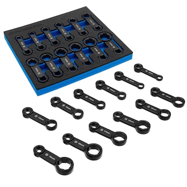 MichaelPro 12-Piece Box End Torque Adapter Extension Set, Non-Slip Biting Grip, 3/8 Torque Adapter Metric, 2-Inch Extensions for Torquing in Hard to Reach Places, Torque Wrench Extension Adapter