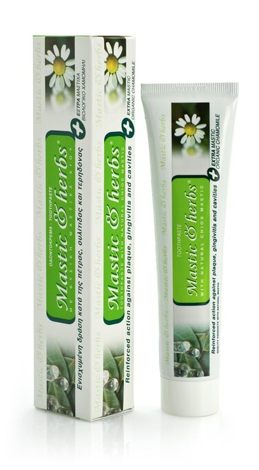 Greek Toothpaste Mastic &amp; Herbs with Mastic &amp; Bio Chamomile.