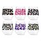 TOSSWARE POP 14oz Vino Leopard Series, SET OF 6, Premium Quality, Recyclable, Unbreakable &amp; Crystal Clear Plastic Printed Glasses