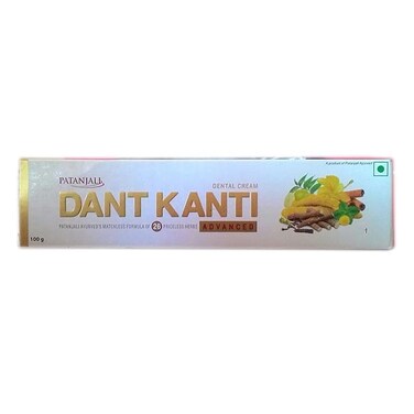 PATANJALI Dant Kanti Advanced Dental Cream 100g / 3.38 fl oz - (Pack of 5)