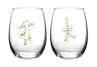 Winnie The Pooh Collectible Wine Glass Set (Tigger),16 fluid ounce