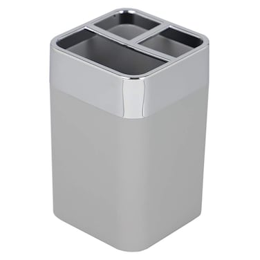 Home Basics TH35007 Toothbrush Holder, Grey