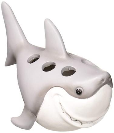 Borders Unlimited Fish 'N Sharks White Toothbrush Holder, Multi