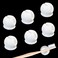 6 Pieces Toothbrush Holder with Suction Cup, Wall-Mounted Toothbrush Holder, Multi-Function Wall Storage Hook for Dorm Bathrooms and Shower