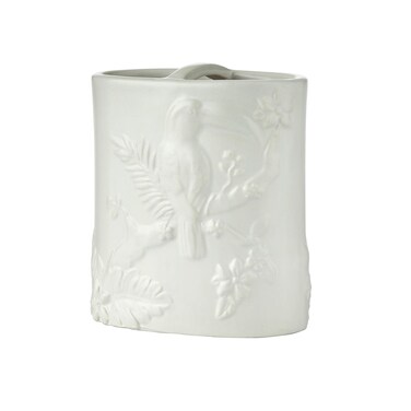 SKL Home Vern Yip Jungle Cats Toothbrush Holder, White