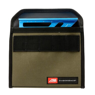 Diamondback Speed Square Pocket - Small Tool Pouch with Belt Clip - Pocket-Sized Tool Belt Pouches - Clip On Tool Pouch Base for Side Pouches - Ideal Roofer, Carpenter &amp; Electrician Belt Tool Pouch