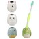 NYDECOR Animal Mini Ceramic Toothbrush Holder Stand for Bathroom Vanity Countertops, 4 Pack(Cat, Bear, Dinosaur, Penguin)