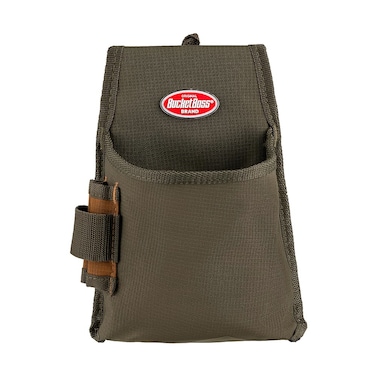 Bucket Boss Fastener Tool Pouch with FlapFit in Brown, 54160, Green