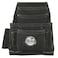 Graintex SS2770 10 Pocket Nail &amp; Tool Pouch Black Color Suede Leather for Constructors, Electricians, Plumbers, Handymen