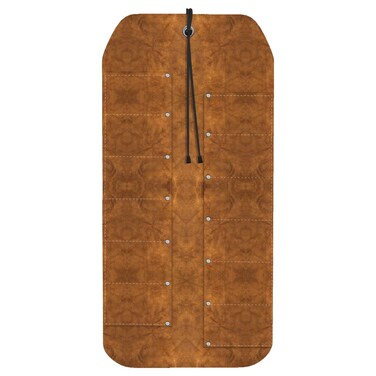 UJ Ramelson Tool Roll Holder, Durable Rollable Roll-up Hanging Pocket Pouch for Chisels, Hammers, Gouges, and More (12 Pocket, Leather)