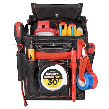Hultafors Work Gear HT5124 Medium Ziptop Utility Pouch, Heavy Duty Ballistic Polyester, Double-Pull Zipper, Large Front Panel Pocket