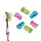 6 Pcs Travel Toothbrush Head Covers Cap with Suction Cup Portable Toothbrush Holder Wall Mount Toothbrush Cap Toothbrush Cap Case Box for Travel and Home Use (3 Colors)