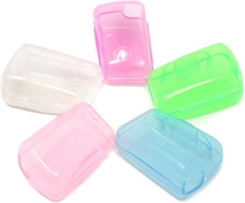 YSSZAM 5Pcs Multicolor Toothbrush Head Cover 5 Pack Toothbrush Covers Caps Toothbrush Travel Containers for Travel Silicone Portable Pod Case Protector for Home and Outdoor Personal Care Items