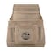 Graintex SS2460 10 Pocket Nail &amp; Tool Pouch Beige Color Suede Leather for Constructors, Electricians, Plumbers, Handymen